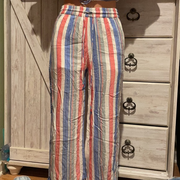 Colorful Striped Two Piece Outfit - Picture 3 of 5